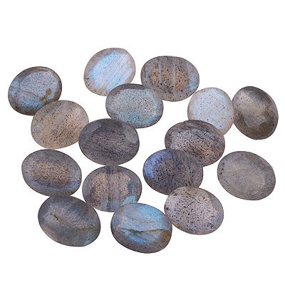 16 Pc Oval Natural Labradorite Standard Quality Cut Gemstones (mm size) Lot - RS30600672-7