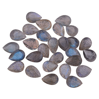 58 Pc Pear Natural Labradorite Standard Quality Cut Gemstones (mm size) Lot - RS30600672-8