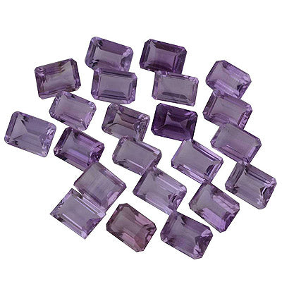 32 Pc Octagon Natural Amethyst Standard Quality Cut Gemstones (mm size) Lot - RS30600673-15
