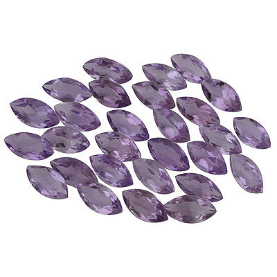 28 Pc Marquise Natural Amethyst Standard Quality Cut Gemstones (mm size) Lot - RS30600673-23