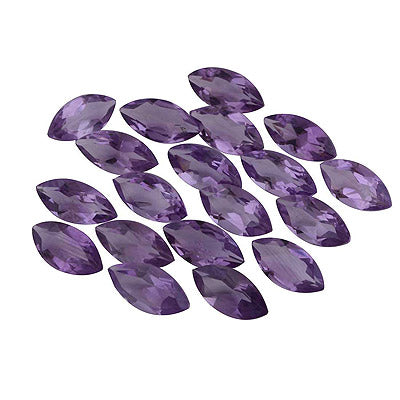 19 Pc Marquise Natural Amethyst Standard Quality Cut Gemstones (mm size) Lot - RS30600673-24