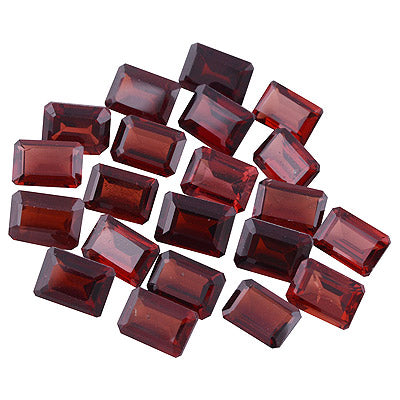 25 Pc Octagon Natural Garnet Standard Quality Cut Gemstones (mm size) Lot - RS30600674-14