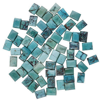 114 Pcs Octagon Natural Turquoise Standard Quality Cabochon Gemstones (mm size) Lot - RS30801328-11