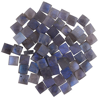 65 Pcs Square Natural Labradorite Standard Quality Cabochon Gemstones (mm size) Lot - RS30801329-25