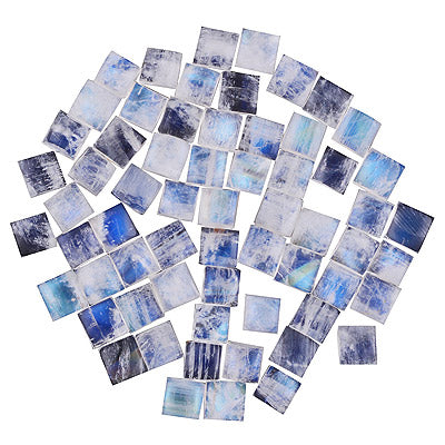 90 Pcs Square Natural Rainbow Moonstone Standard Quality Cabochon Gemstones (mm size) Lot - RS30801330-33