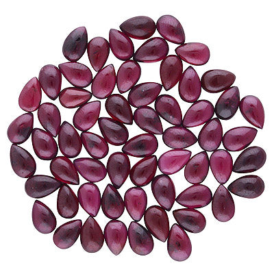 109 Pcs Pear Natural Garnet Standard Quality Cabochon Gemstones (mm size) Lot - RS30801331-16