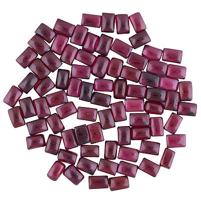 139 Pcs Octagon Natural Garnet Standard Quality Cabochon Gemstones (mm size) Lot - RS30801331-20