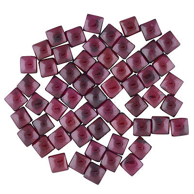 89 Pcs Square Natural Garnet Standard Quality Cabochon Gemstones (mm size) Lot - RS30801331-26