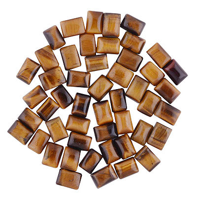 103 Pcs Octagon Natural Tiger's Eye Standard Quality Cabochon Gemstones (mm size) Lot - RS30801333-16