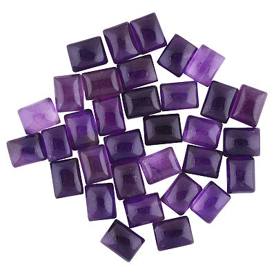 45 Pcs Octagon Natural Amethyst Standard Quality Cabochon Gemstones (mm size) Lot - RS30801334-27