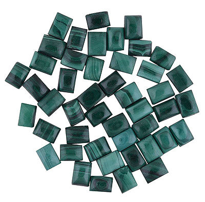 88 Pcs Octagon Natural Malachite Standard Quality Cabochon Gemstones (mm size) Lot - RS30801335-20