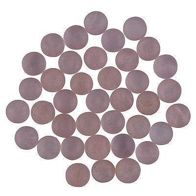 55 Pcs Round Natural Rose Quartz Standard Quality Cabochon Gemstones (mm size) Lot - RS30801336-4