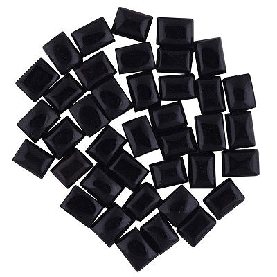64 Pcs Octagon Natural Black Onyx Standard Quality Cabochon Gemstones (mm size) Lot - RS30801337-24