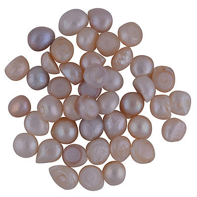 44 Pcs Natural Pearl Standard Quality Cabochon Gemstones Free Size Lot - RS30900184-35