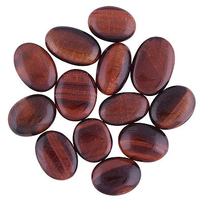 13 Pcs Natural Red Tiger's Eye Standard Quality Cabochon Gemstones Free Size Lot - RS30900184-42