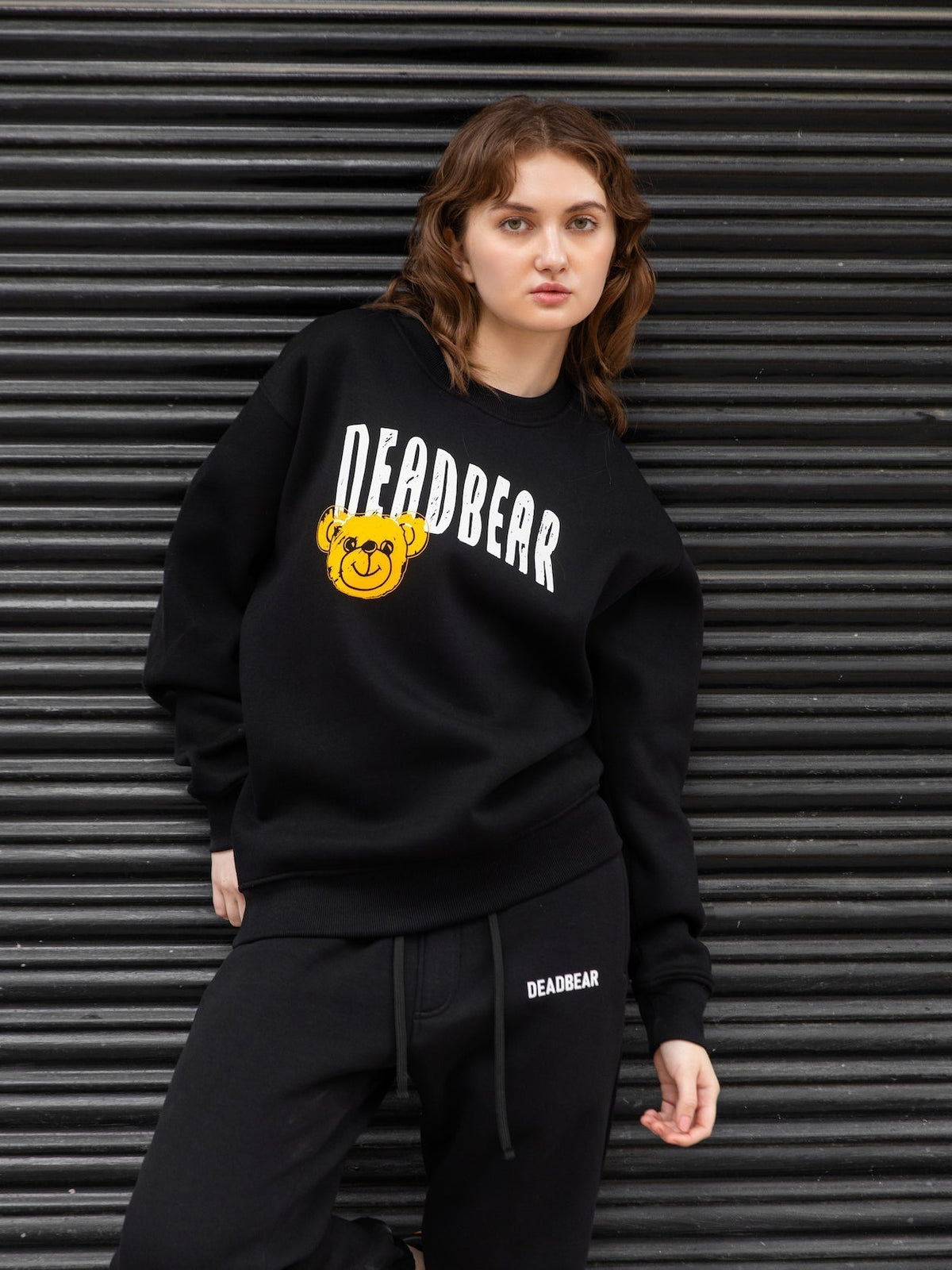 Black Graphic Sweatshirt by DEADBEAR