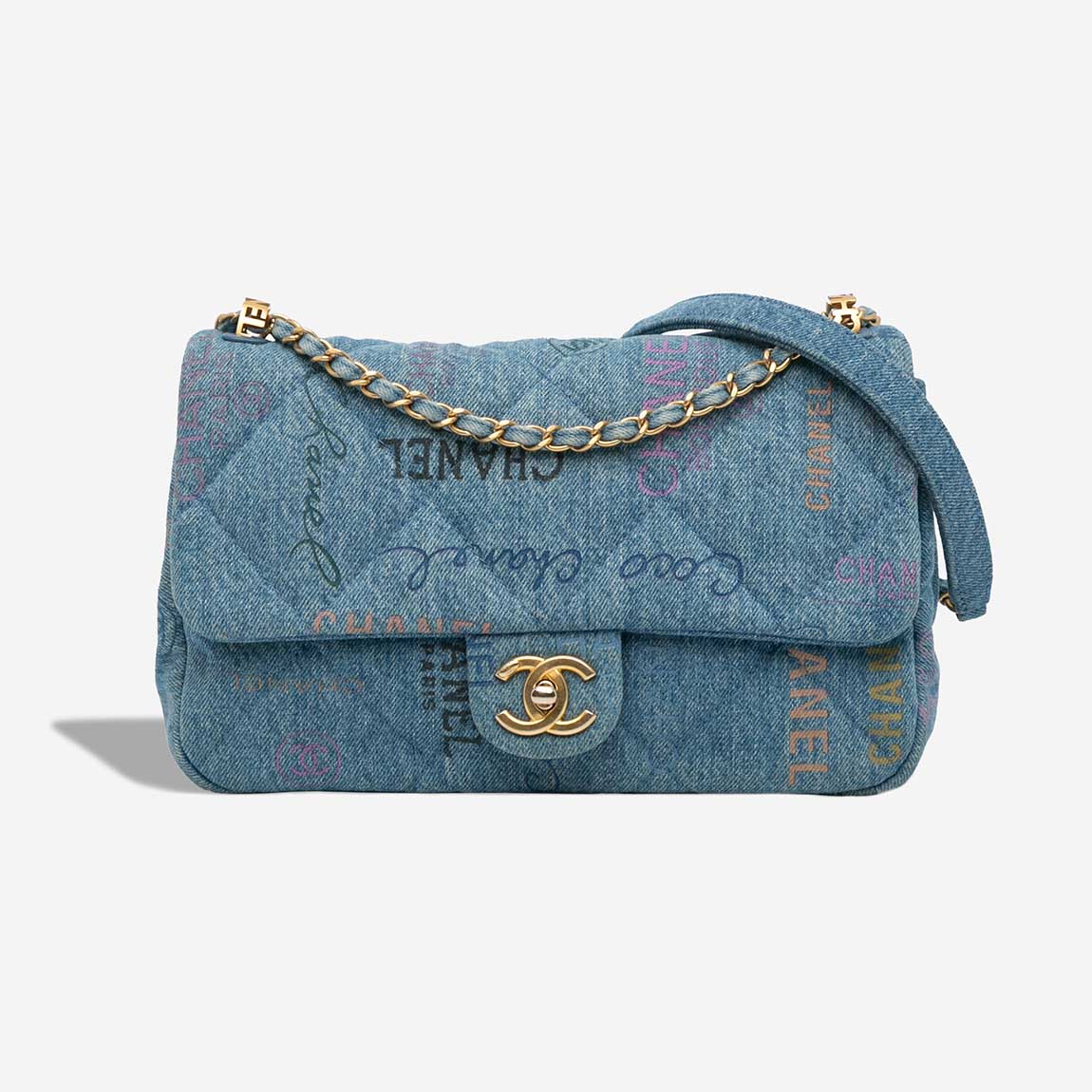 CHANEL Mood Flap Bag Mini Rectangular – Denim Blue / Multicolour