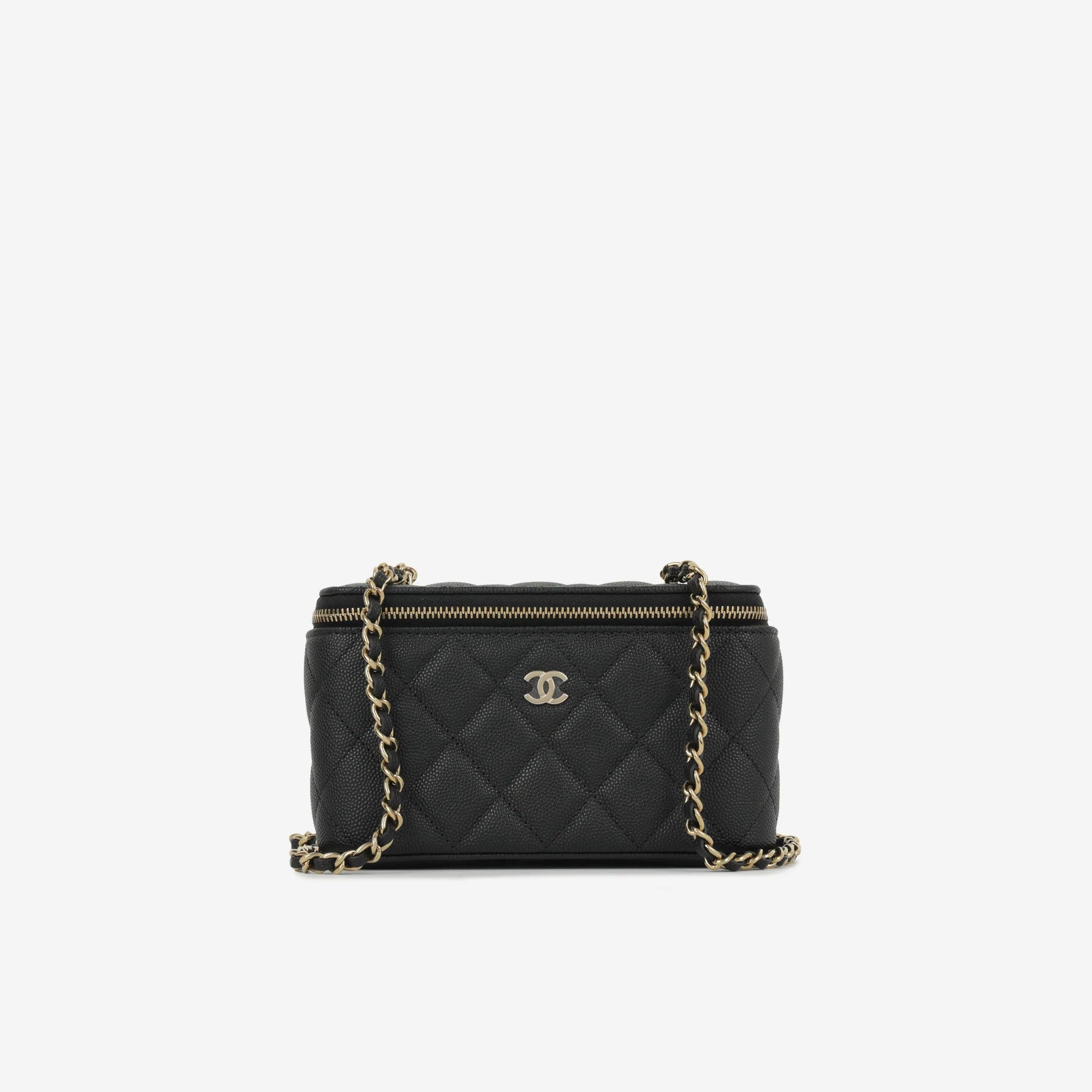 CHANEL Vanity Bag AP3104 – Lambskin Leather Cosmetic Handbag - Zeuskicks