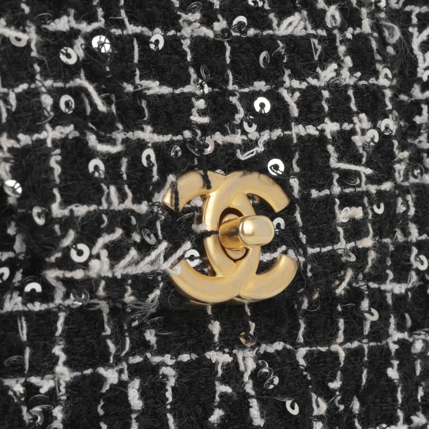 Chanel Small Kelly Re-Edition – Black & White Tweed