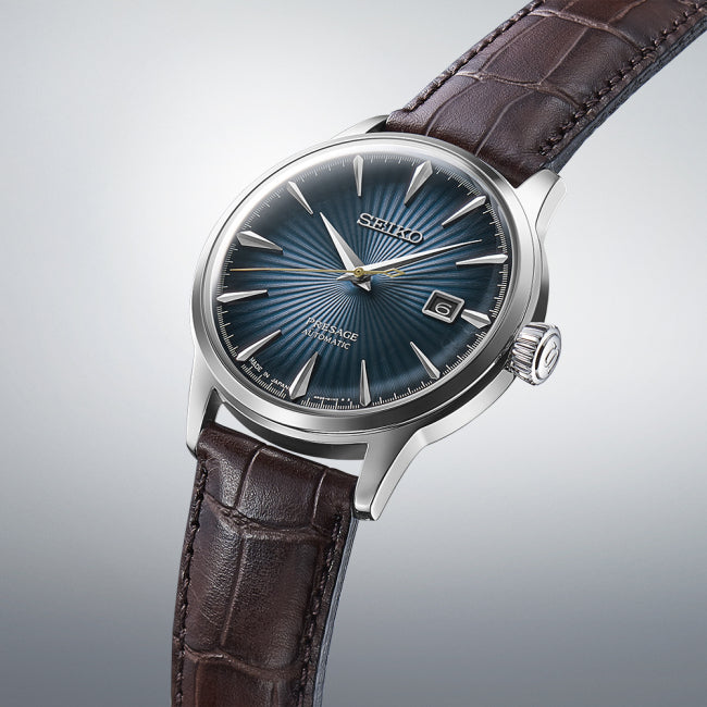 Men’s Seiko Presage Cocktail Time “Midnight Blue Moon” SRPK15J1 Automatic Watch
