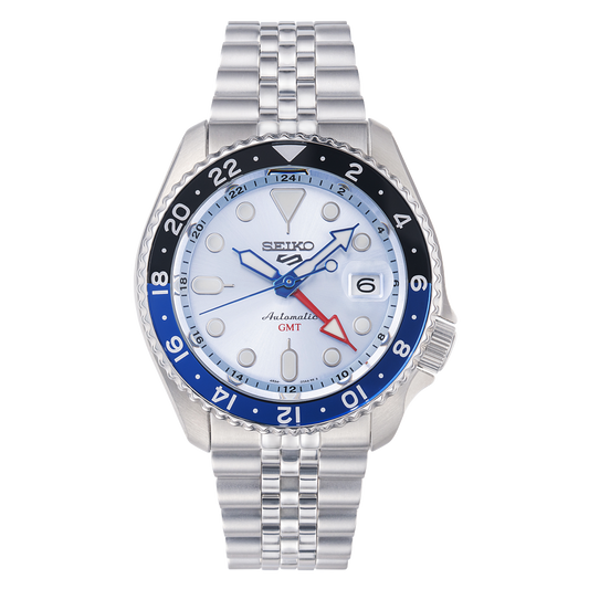 Men’s Seiko 5 Sports Automatic GMT SKX SSK029K1 Ice Blue Dial