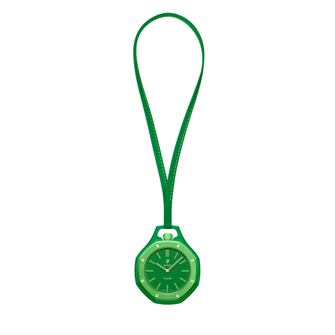 Swatch GREEN EIGHT Pocket Watch – Green Tapisserie Dial - Zeuskicks