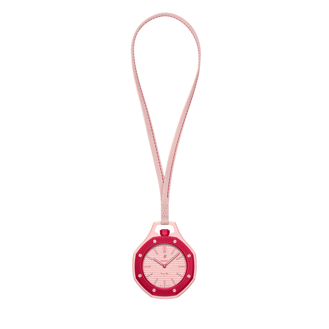 Swatch Pocket Watch – Pink Bioceramic