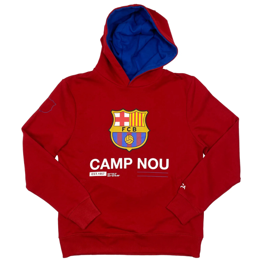 FORCA BARCA FC BARCELONA CAMP NOU HOODIE RED by VLONE