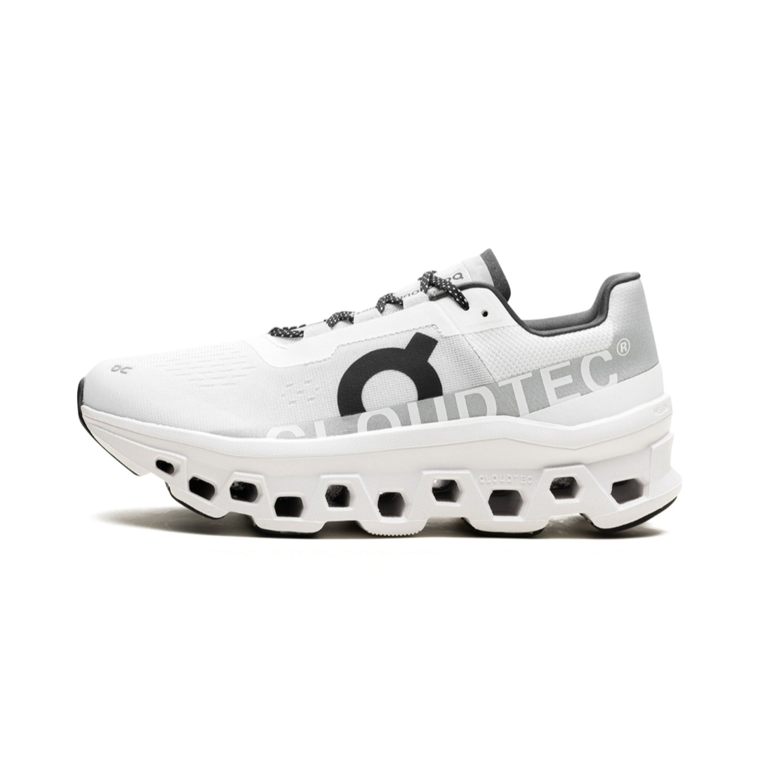 On Running Cloudmonster All White by ON