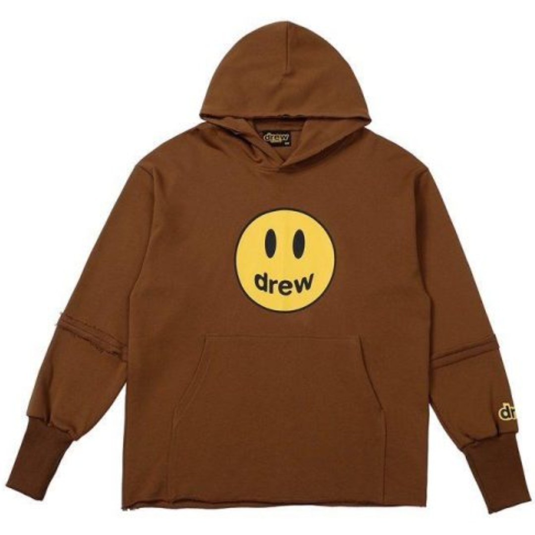 Drew House Mascot Deconstructed Brown Hoodie by Drew House