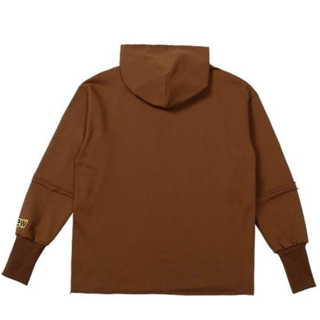 Drew House Mascot Deconstructed Brown Hoodie by Drew House