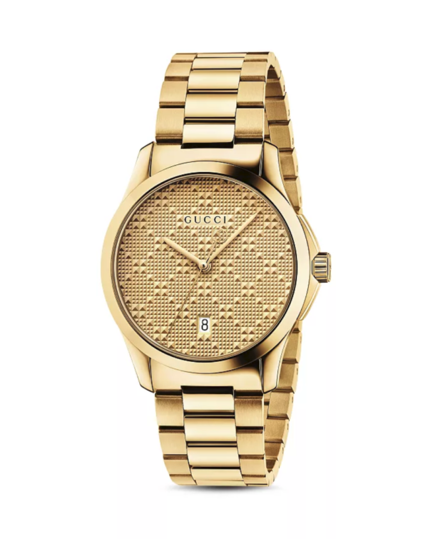 Men's Gucci G-Timeless YA126461 Gold-Tone Stainless Steel Watch