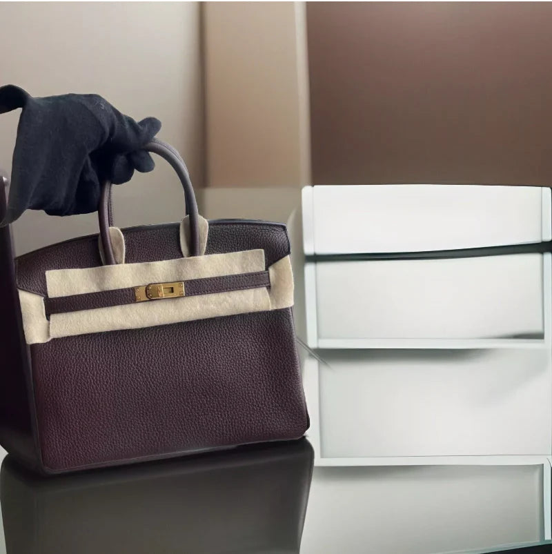 Hermès Birkin 25 – Rouge Sellier Togo (Brand New, Gold Hardware)