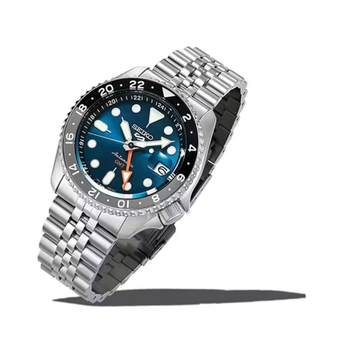 Men’s Seiko 5 Sports SSK045K Velocity Blue Special Edition Automatic GMT Watch