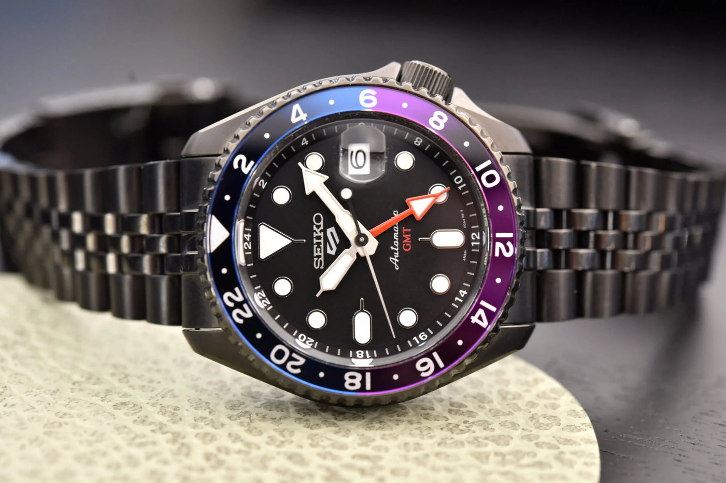 Men’s Seiko 5 Sports SBSC015 SSK027 Automatic GMT Watch