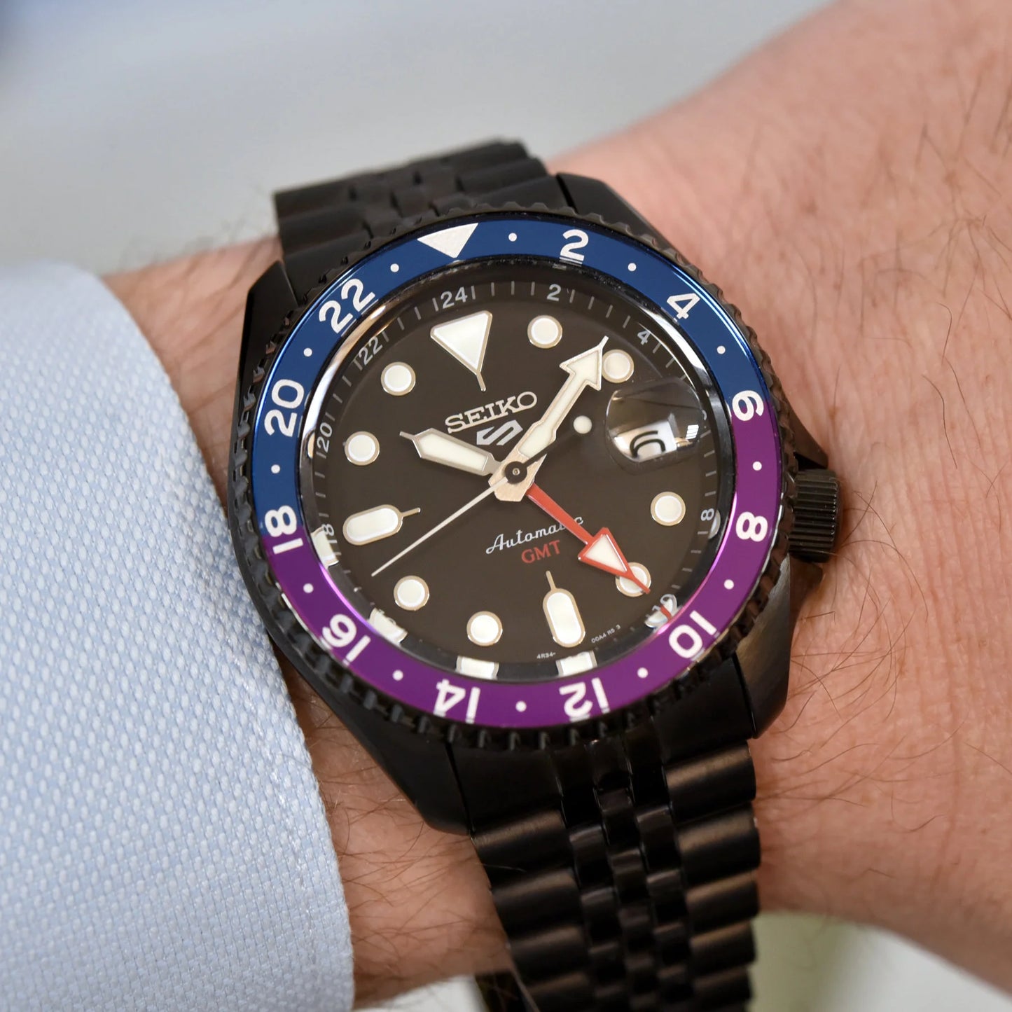 Men’s Seiko 5 Sports SBSC015 SSK027 Automatic GMT Watch