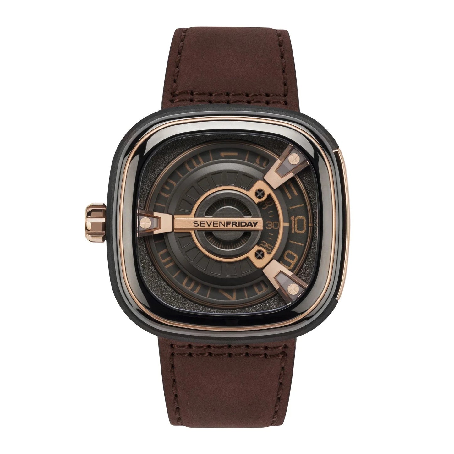 Men’s SevenFriday M2/02 Automatic Watch Rose Gold PVD - Zeuskicks