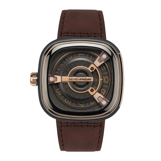 Men’s SevenFriday M2/02 Automatic Watch Rose Gold PVD - Zeuskicks