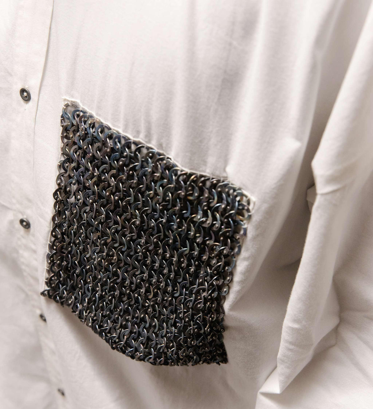 Iron Heart' Chainmail Armour Oversize Shirt by Cause & Effect
