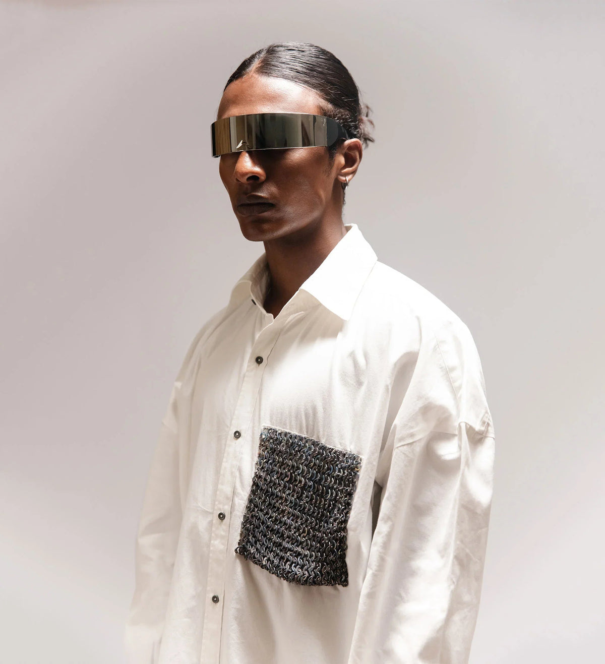 Iron Heart' Chainmail Armour Oversize Shirt by Cause & Effect