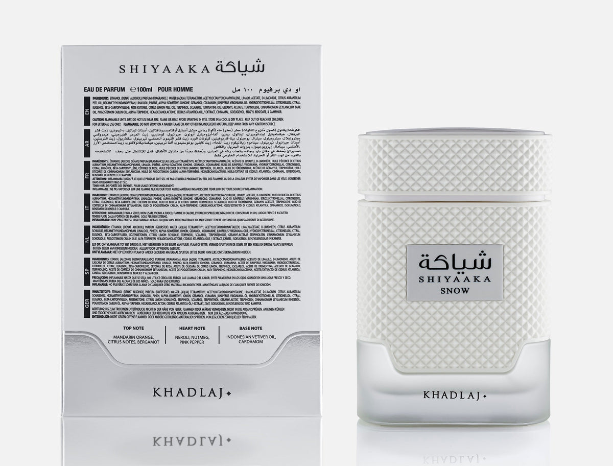 Khadlaj Special Edition Shiyaaka Snow Eau de Parfum 100ML Khadlaj perfume