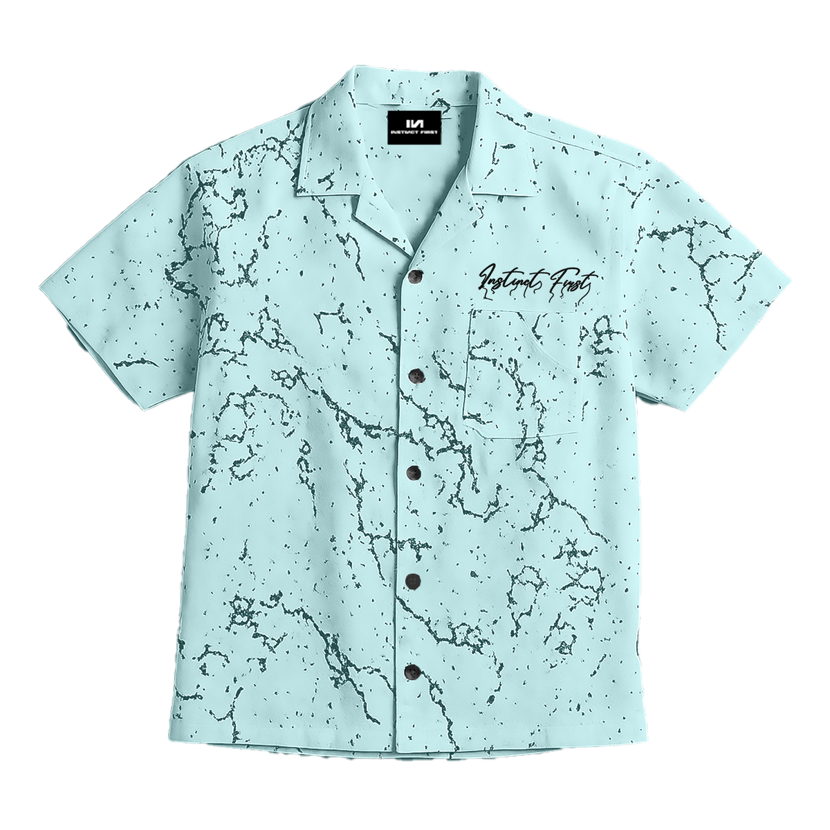 Splatter Shirt - Relaxed Fit (Blue) by Instinct First