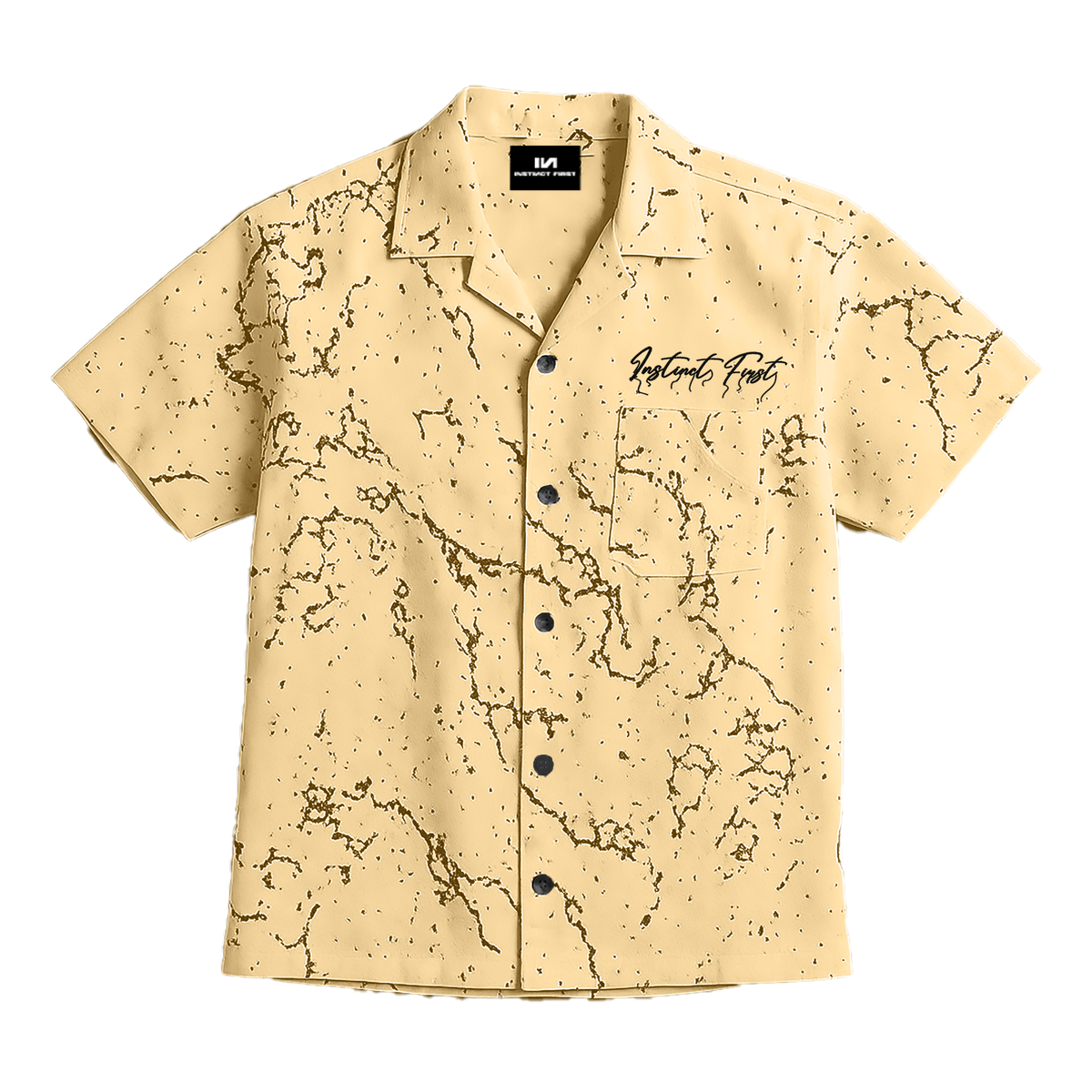 Splatter Shirt - Relaxed Fit (Camel Brown) by Instinct First