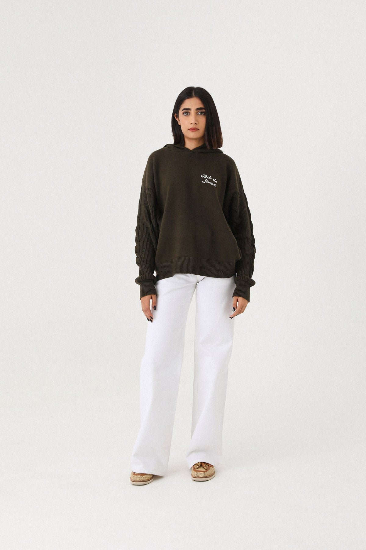 HERITAGE CABLE KNIT HOODIE by STRUCT