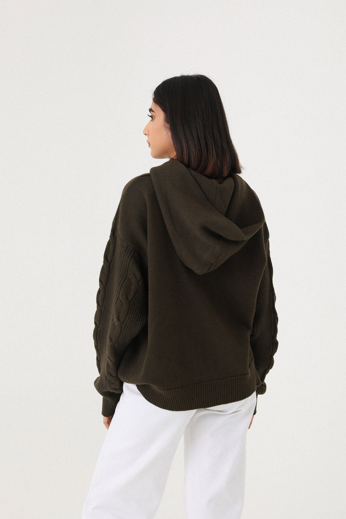 HERITAGE CABLE KNIT HOODIE by STRUCT