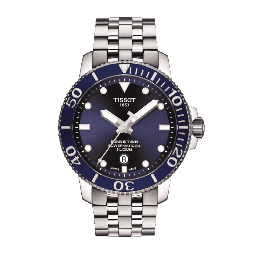 Men’s Tissot Seastar 1000 Powermatic 80 Silicium T120.407.11.041.01 Automatic Watch - Zeuskicks