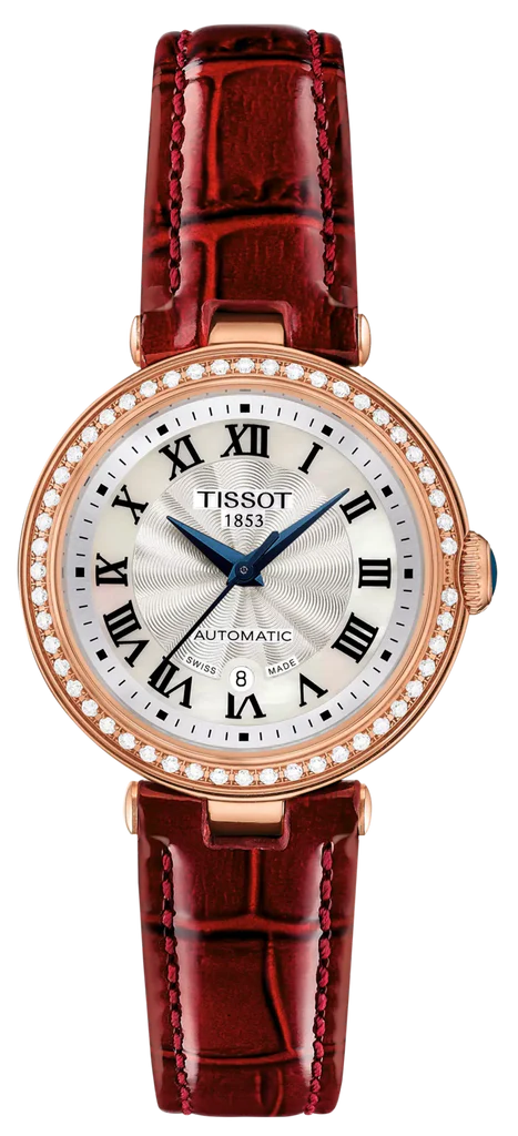 Women’s Tissot Bellissima Small Lady Diamonds T126.207.66.113.00 Automatic Watch - Zeuskicks