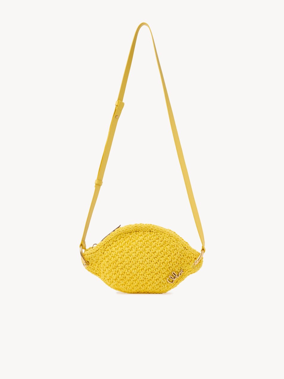 CHLOE Tropicus Lemon crossbody bag in waxed cord Radiant Yellow by CHLOE