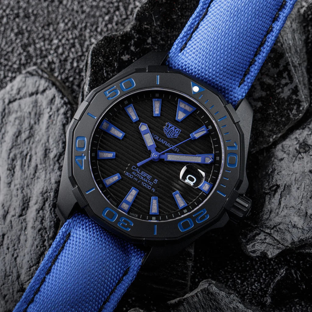 Tag Heuer Aquaracer Calibre 5 Titanium Blue Dial