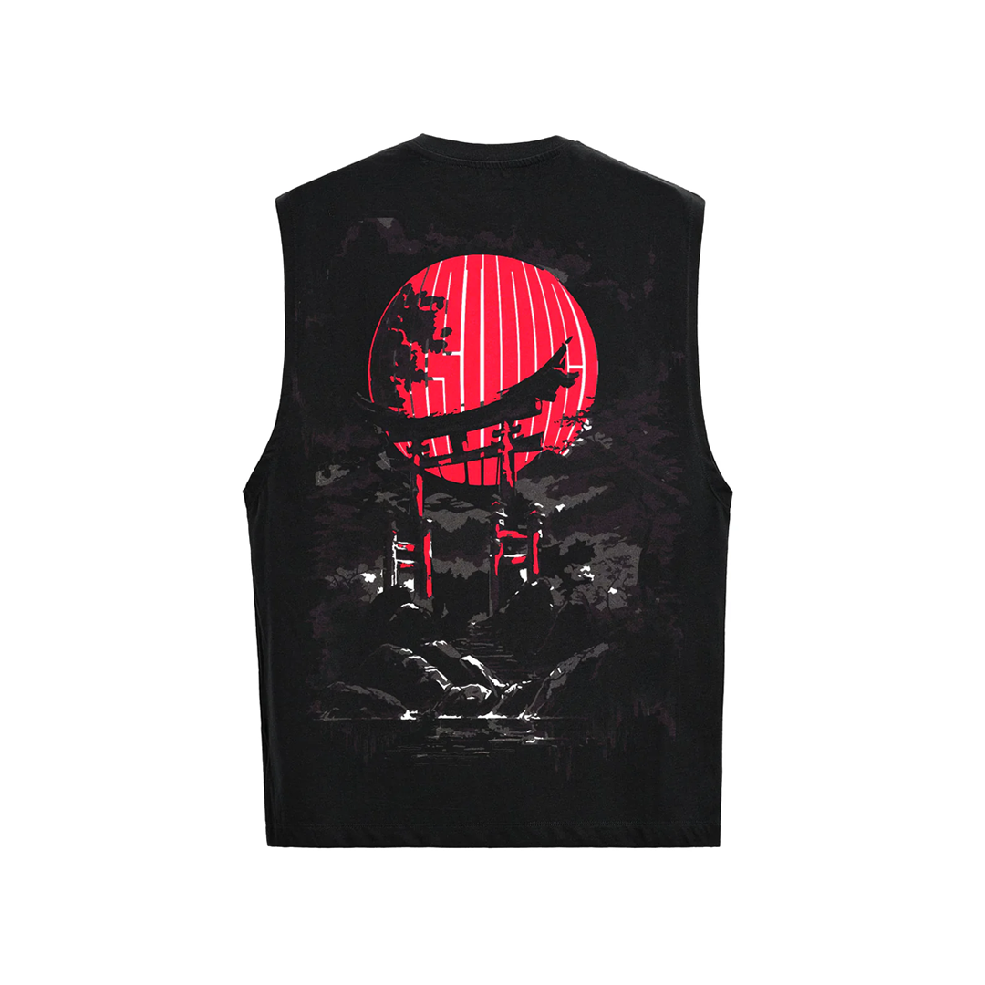 The Temple - Sleeveless T-Shirt ( Black) by Instinct First